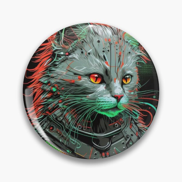 Item preview, Ccc3c_Cyberpunk Cat_36 designed and sold by CritterCuties.