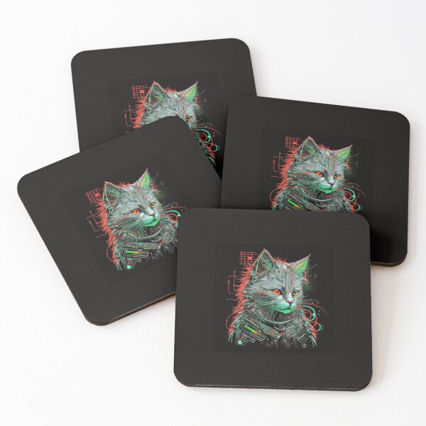Item preview, Ccc3c_Cyberpunk Cat_36 designed and sold by CritterCuties.