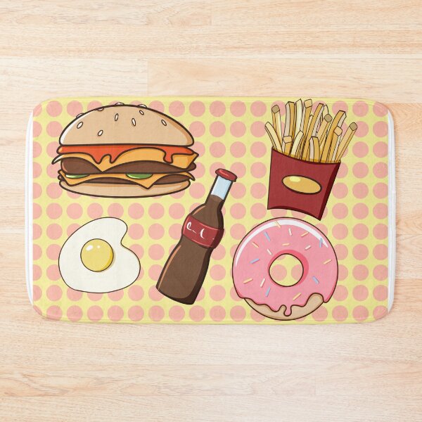 Item preview, Fast food set with burger designed and sold by Kroshkacahes.