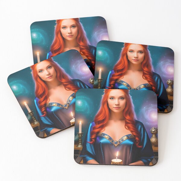 Item preview, Redhead Sorceress Holding Candle designed and sold by SolarisMoon.