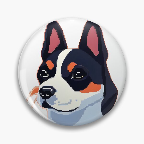 Artikelvorschau, Pixel-Art-Hund entworfen und verkauft von DeepSeeAI.