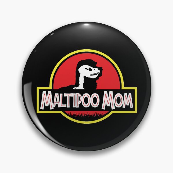 Item preview, (For Dark Background) Jurassic Maltipoo Mom designed and sold by More Cute Dogs.