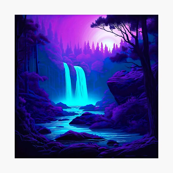Item preview, Blacklight Style Waterfall designed and sold by Matt's Artificial Nature.