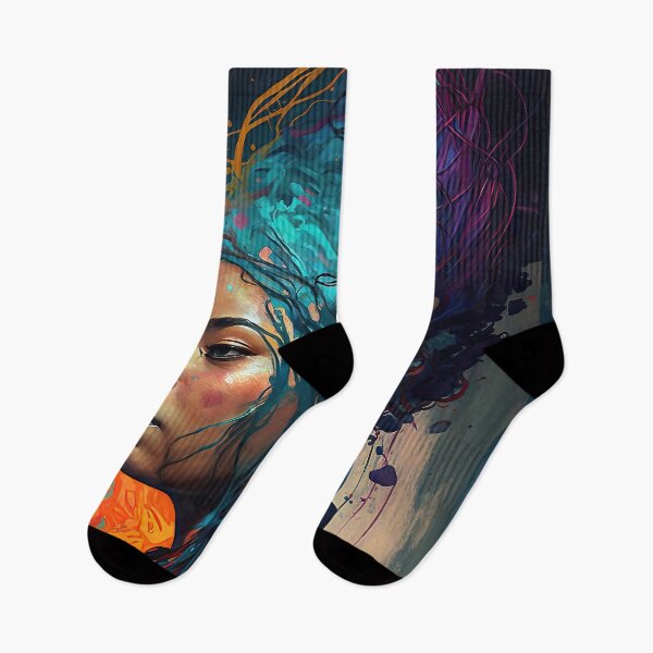 Item preview, Do Not Give Up Colorful Surrealist Portrait Girl designed and sold by pauloss.