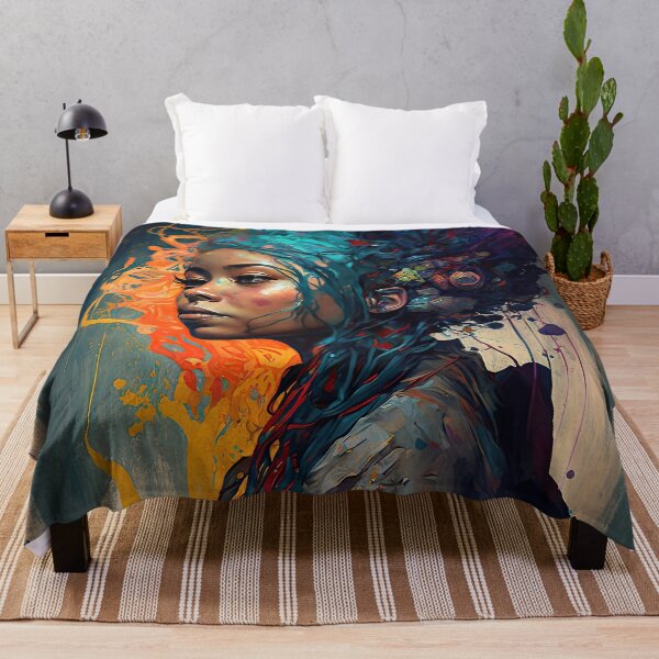 Item preview, Do Not Give Up Colorful Surrealist Portrait Girl designed and sold by pauloss.