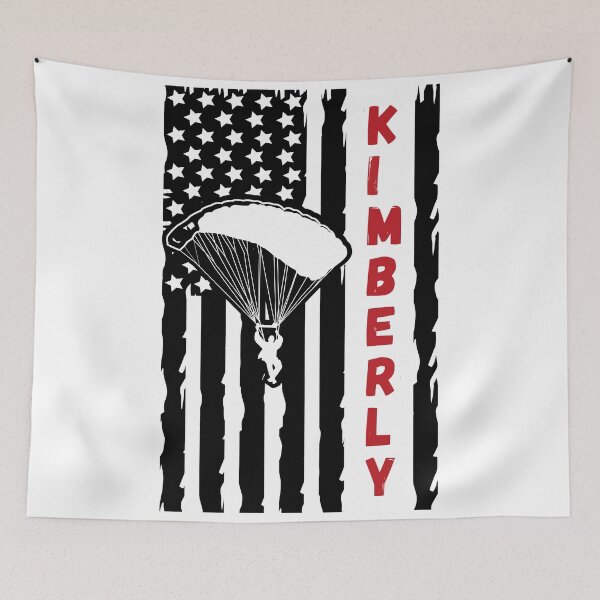 Item preview, Skydiving in Kimberly, Wisconsin USA - Vintage Paragliding Parachuting Logo designed and sold by Vintage-TM.