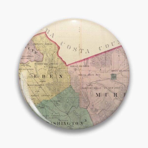 Item preview, Vintage Alameda County California Map (1878)  designed and sold by BravuraMedia.