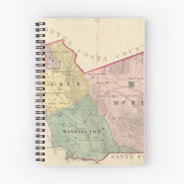 Item preview, Vintage Alameda County California Map (1878)  designed and sold by BravuraMedia.