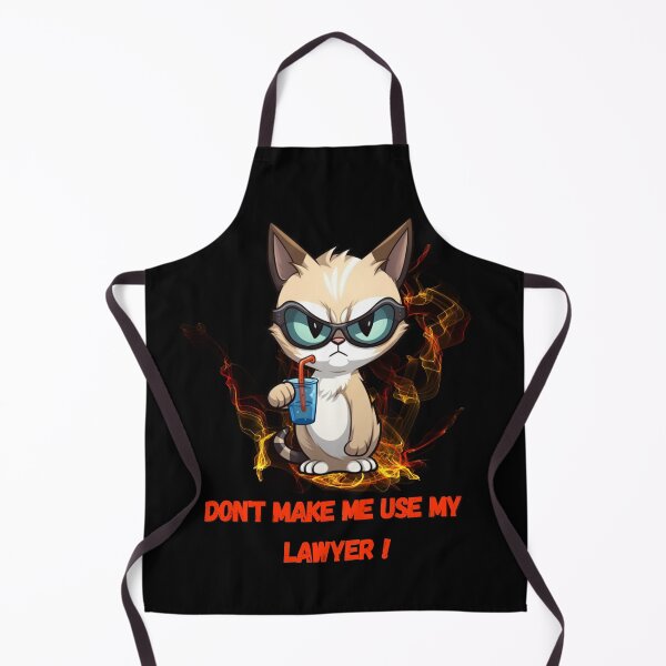 Item preview, Don't make me use my Lawyer! - Angry Cat with Sunglasses designed and sold by FuschDesigns.
