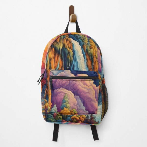 Item preview, Psychedelic Trippy Waterfall Rainbow designed and sold by Matt's Artificial Nature.