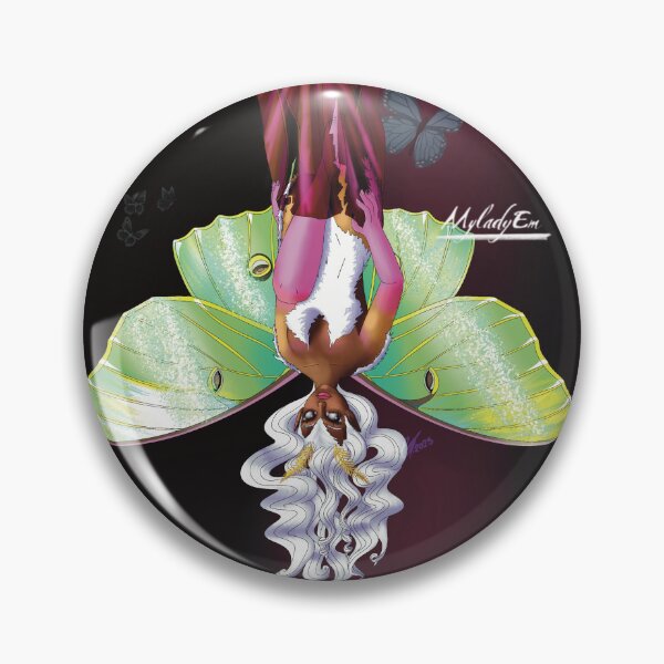 Item preview, Magical Luna Moth Girl (dark) designed and sold by MyladyEm.