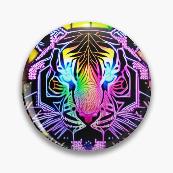 Item preview, Trippy Psychedelic Neon Tigers 16 designed and sold by Benito Del Ray.