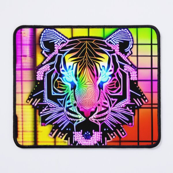 Item preview, Trippy Psychedelic Neon Tigers 16 designed and sold by Benito Del Ray.
