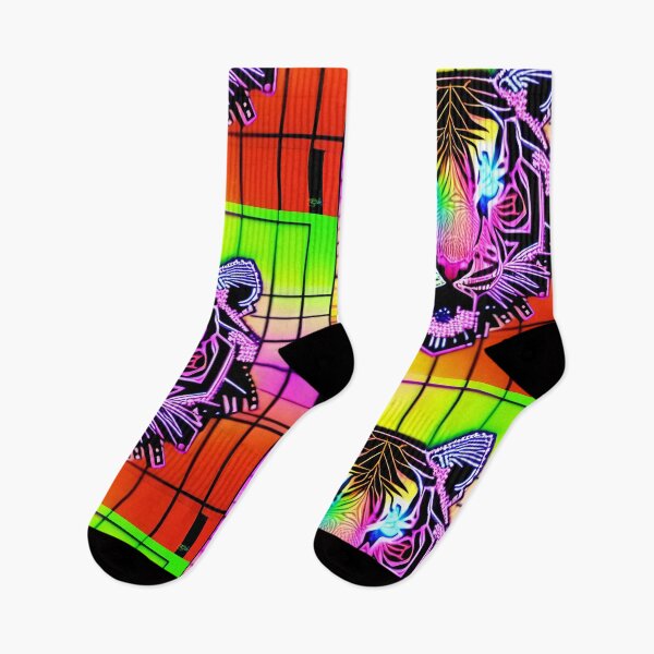 Item preview, Trippy Psychedelic Neon Tigers 16 designed and sold by Benito Del Ray.