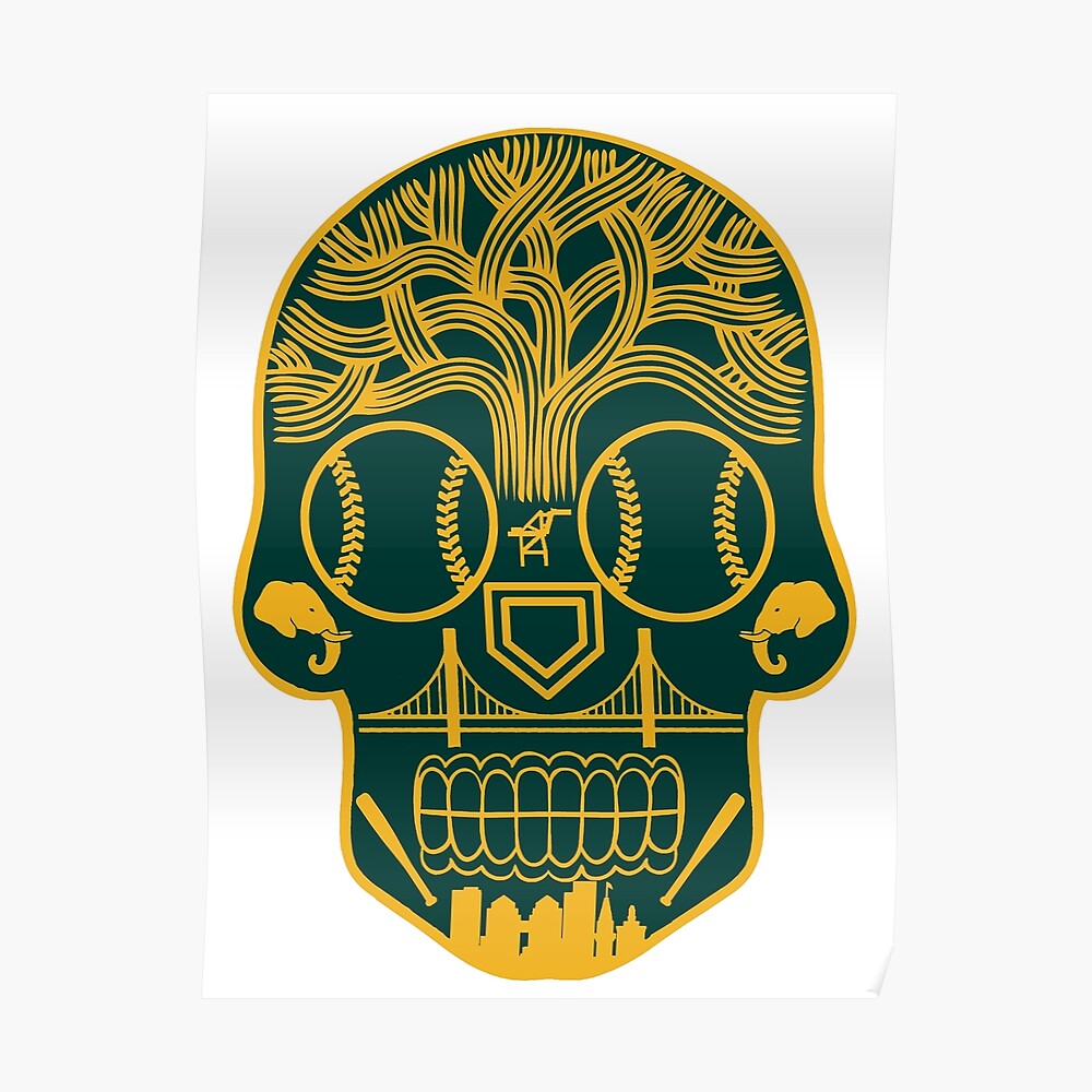 Oakland Baseball Sugar Skull Men's 