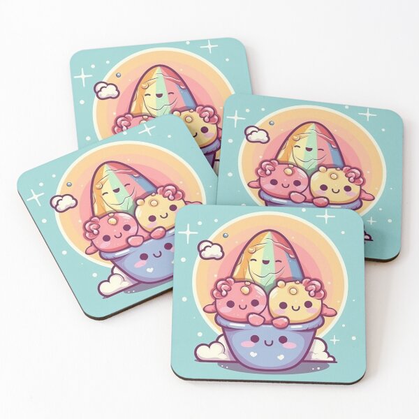 Item preview, Rainbow ice cream  designed and sold by grumpydonut.