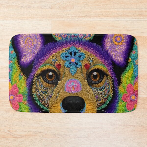 Item preview, Trippy Dog Flowers DMT Hippie Style designed and sold by Aaron2610.