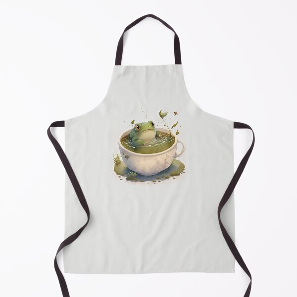 Item preview, Cute frog in a teacup designed and sold by Sunchildprints.