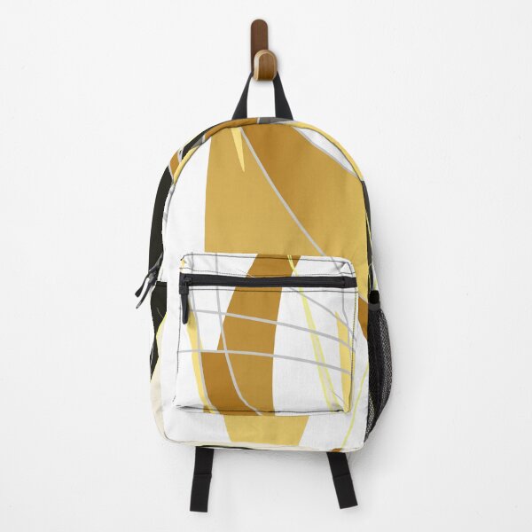 Item preview, Elegant abstract artwork painting black and gold with lines designed and sold by bunterkunt.
