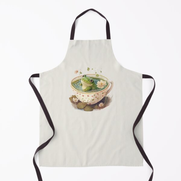 Item preview, Cute frog in a teacup designed and sold by Sunchildprints.