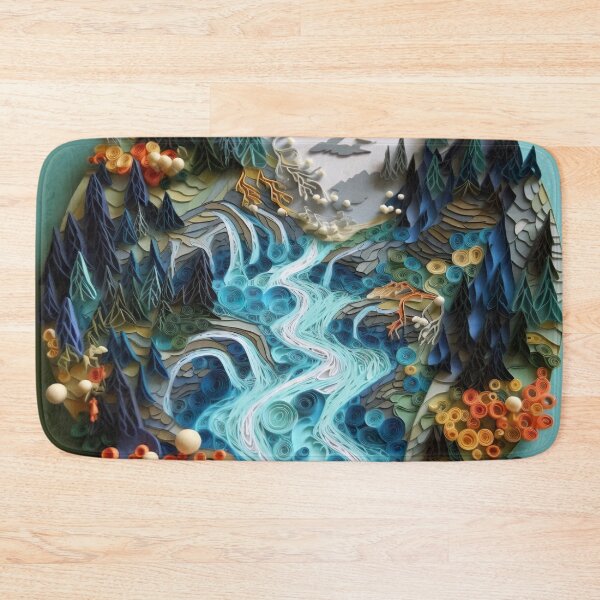 Item preview, Paper Quilled Waterfall and River designed and sold by Matt's Artificial Nature.