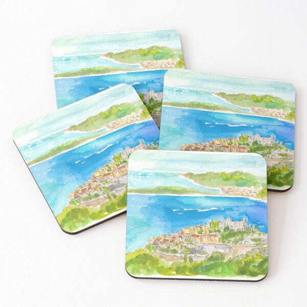 Item preview, French Riviera Coast with Islands and Peninsula and Cote d'Azur Dreams designed and sold by artshop77.