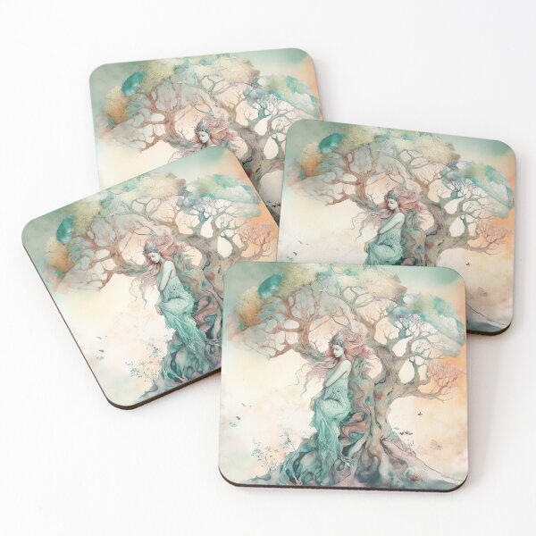 Item preview, Watercolor Magic trees collection artwork #9 designed and sold by LollyShineART.