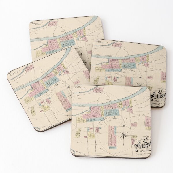 Item preview, Vintage Albany OR Map (1890) designed and sold by BravuraMedia.