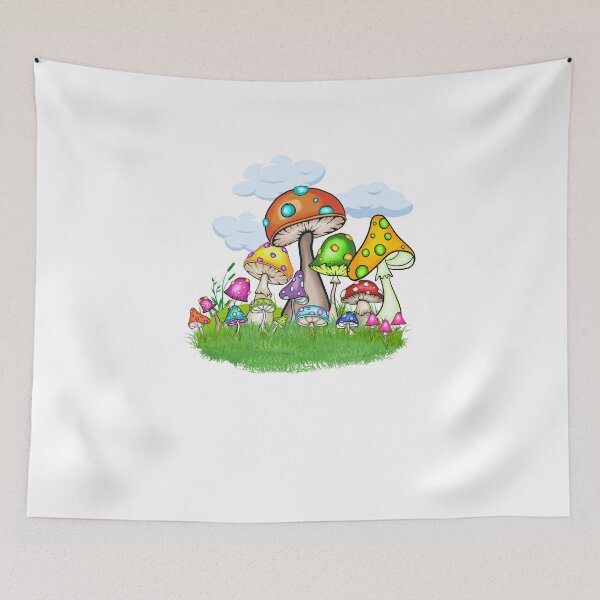 Item preview, Beautiful Colorful Mushrooms designed and sold by EdmondsLove.