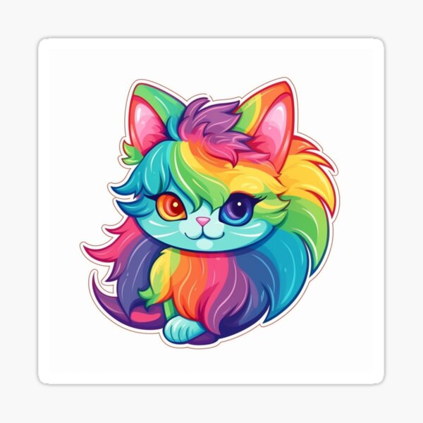 Item preview, Rainbow Pride Cat Sticker designed and sold by Hive42Designs.