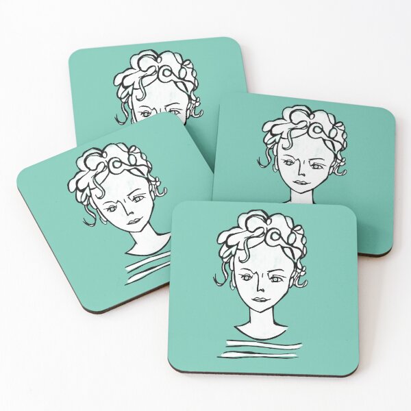 Item preview, Sweet Curly Confident Woman designed and sold by badlydrawnbabe.