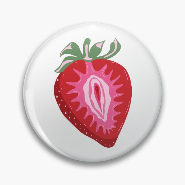 Item preview, Strawberry with outlines female labia designed and sold by Innamalinka.