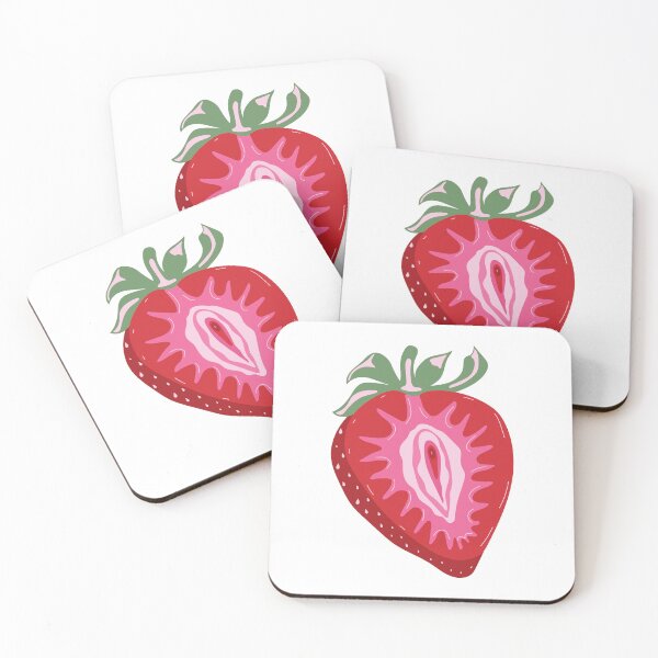 Item preview, Strawberry with outlines female labia designed and sold by Innamalinka.