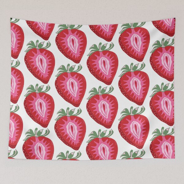 Item preview, Strawberry with outlines female labia designed and sold by Innamalinka.
