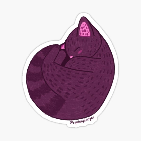 Sleeping Galaxy Kitty Sticker