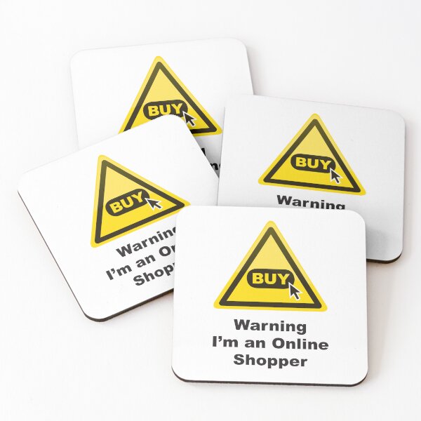 Item preview, Warning I'm an Online Shopper designed and sold by key-creations.
