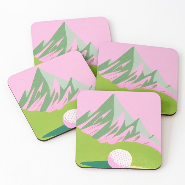Item preview, Calming Landscape Masterpiece Mountain Golf Course Serenity Print Wall Art designed and sold by PinkNomad.