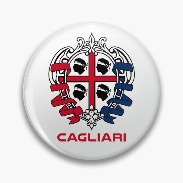Item preview, Cagliari Sardegna Sardinia - Red Blue - Emblem - Coat of arms - old style designed and sold by miskaralise.