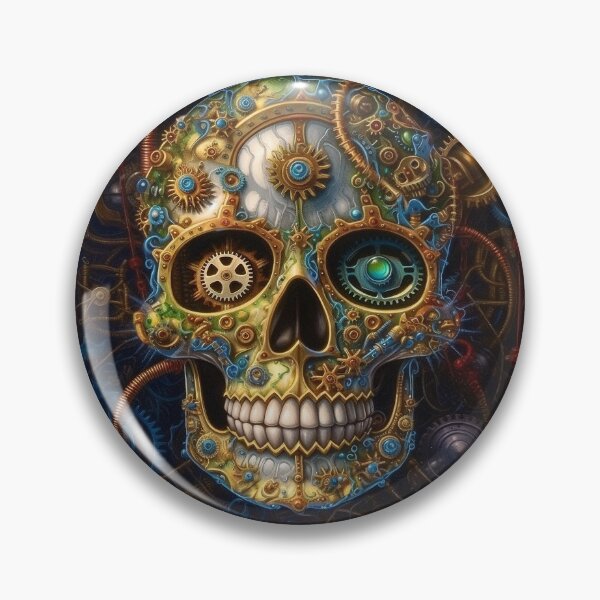 Item preview, Steampunk Skull designed and sold by BandanaMontana.