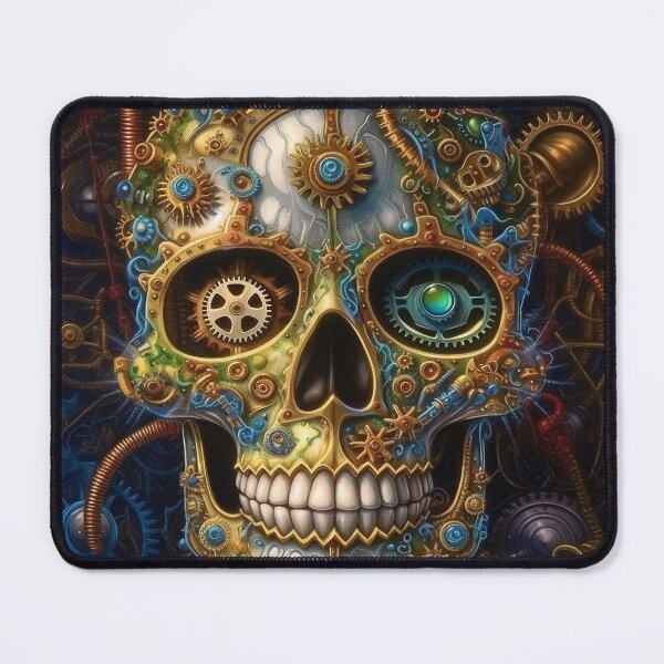 Item preview, Steampunk Skull designed and sold by BandanaMontana.
