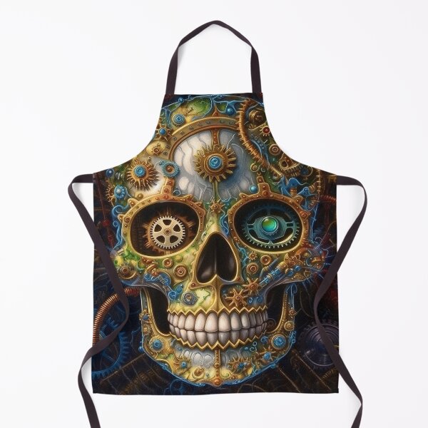 Item preview, Steampunk Skull designed and sold by BandanaMontana.