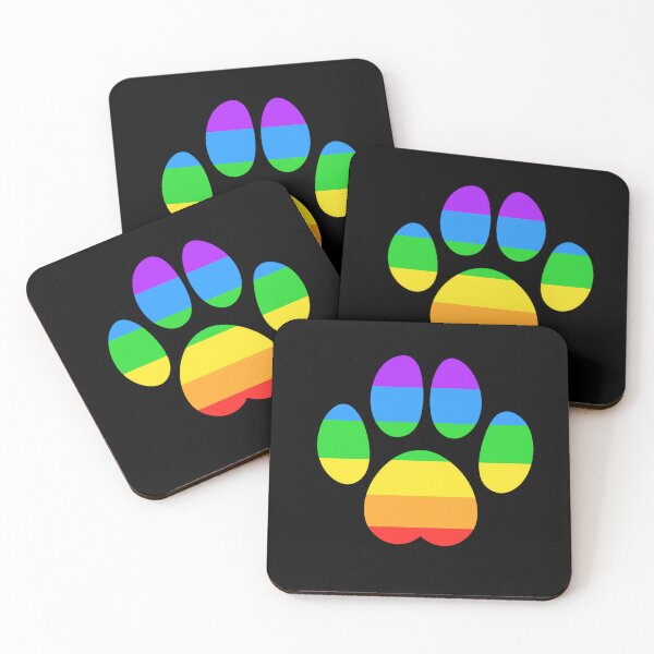 Item preview, LGBT Rainbow Pride Paw  designed and sold by Teho Tune.