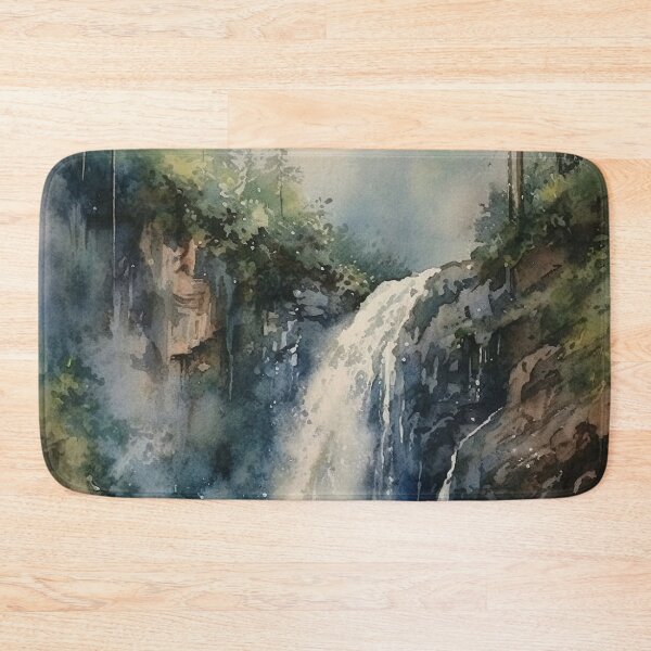 Item preview, Watercolor Wash Waterfalls designed and sold by Matt's Artificial Nature.