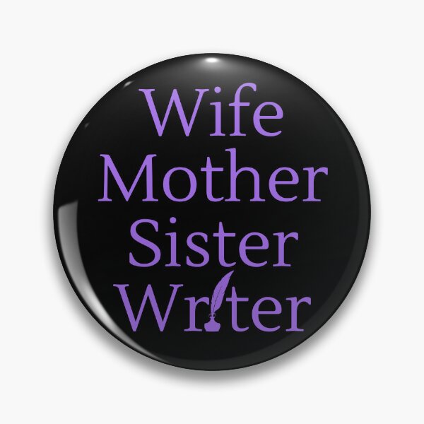 Item preview, Wife Mother Sister Writer - Purple Text designed and sold by TheKnightWriter.
