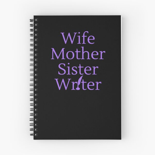 Item preview, Wife Mother Sister Writer - Purple Text designed and sold by TheKnightWriter.