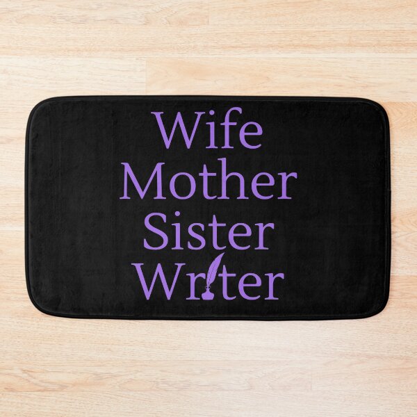 Item preview, Wife Mother Sister Writer - Purple Text designed and sold by TheKnightWriter.
