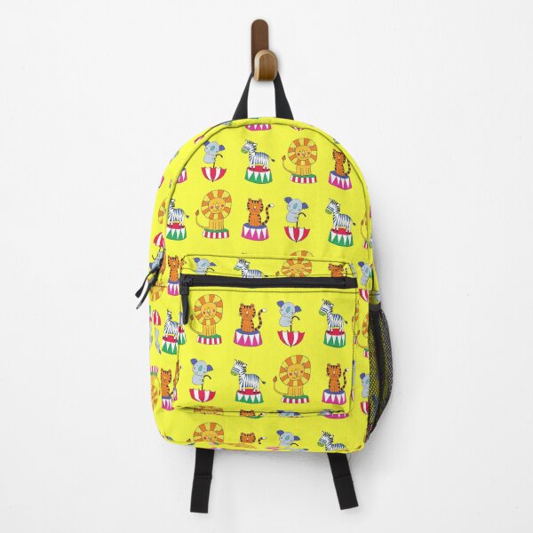 Item preview, Circus Animals - sunshine yellow - Cute animal pattern by Cecca Designs designed and sold by Cecca-Designs.