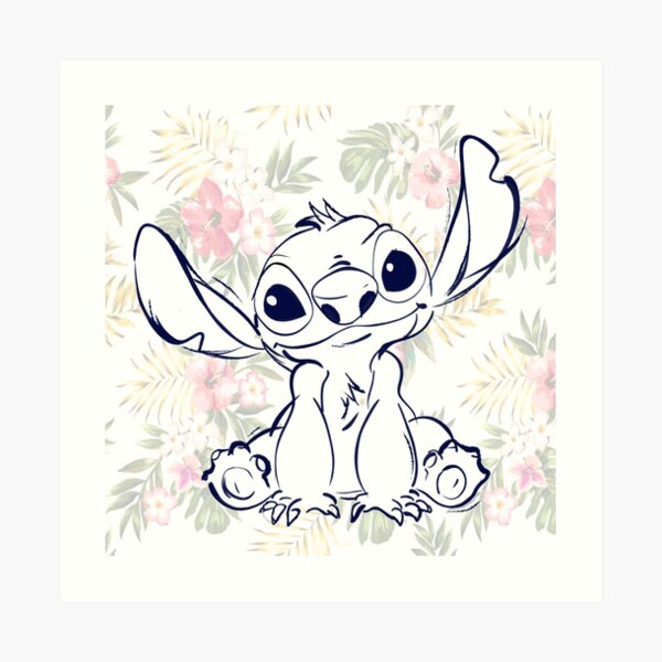 cute Stitch in Bow Sticker for Sale by Scenic