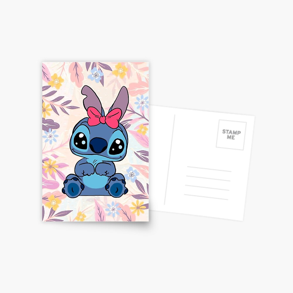 cute Stitch in Bow Sticker for Sale by Scenic