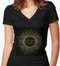 Leonard Cohen Anthem Lyrics Es gibt einen Riss in alles Shirt mit V-Ausschnitt